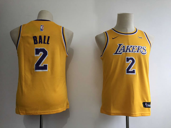 Youth Lakers 2 Lonzo Ball Gold 2018-19 Nike Swingman Jersey,We sell and wholesale Youth Lakers 2 Lonzo Ball Gold 2018-19 Nike Swingman Jersey on line form chian!